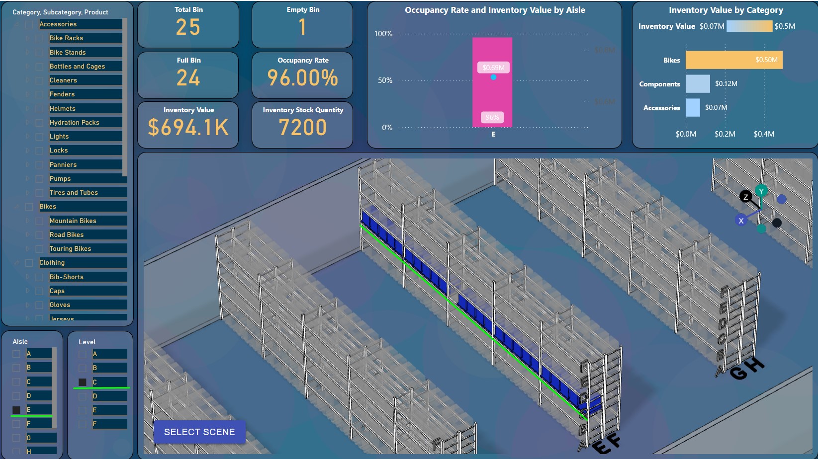Smart Warehouse Digital Twin secondary view 2